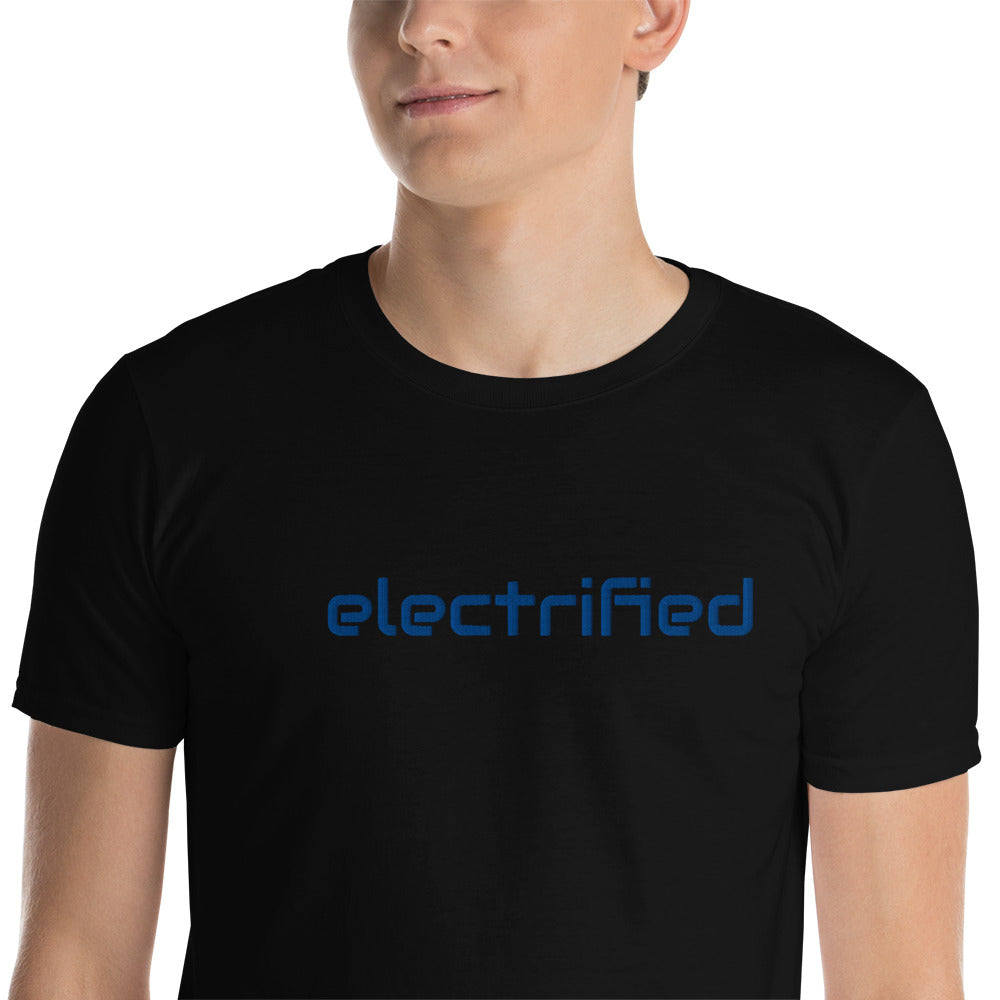 Electrified Embroidered TShirt - Black Color - https://ascensionemporium.net